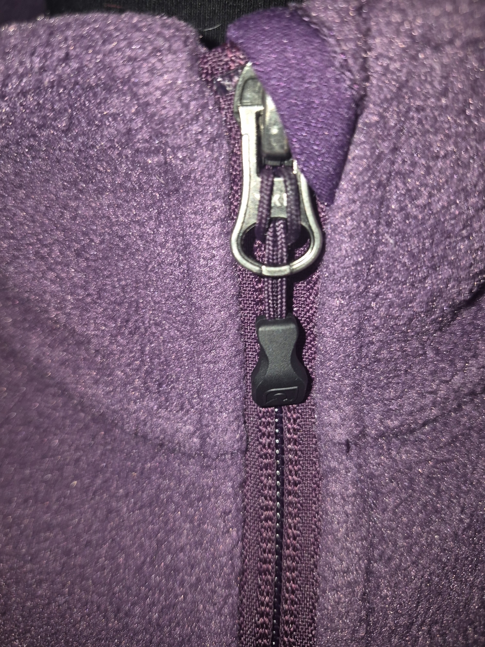 Womans Small Eastern Mountain Sports Purple Zip-Up Fleece Jacket - Picture 5 of 7